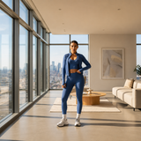 Women's 3-Piece Seamless Activewear Set with Zip-Up Jacket
