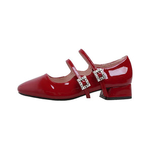 Women's classic buckle Mary Jane shoes