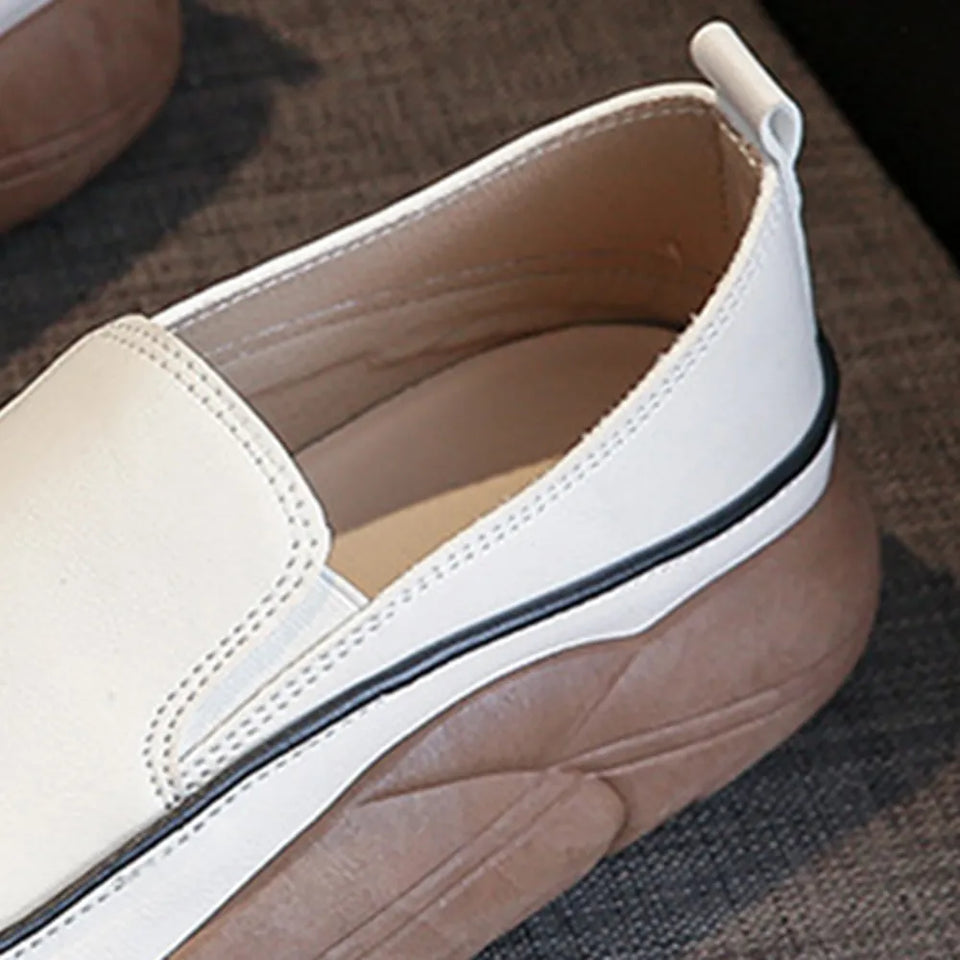 Women's modern slip-on flats with chunky sole