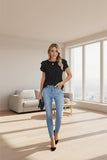 Women's hollow-out summer blouse