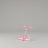 Foot pedal resistance band with handles