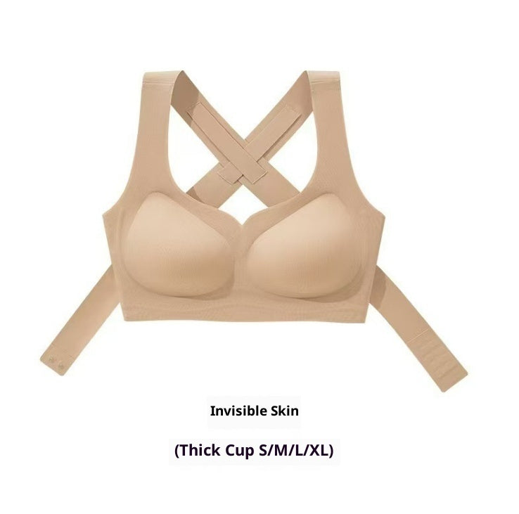 Full coverage women's posture support bra