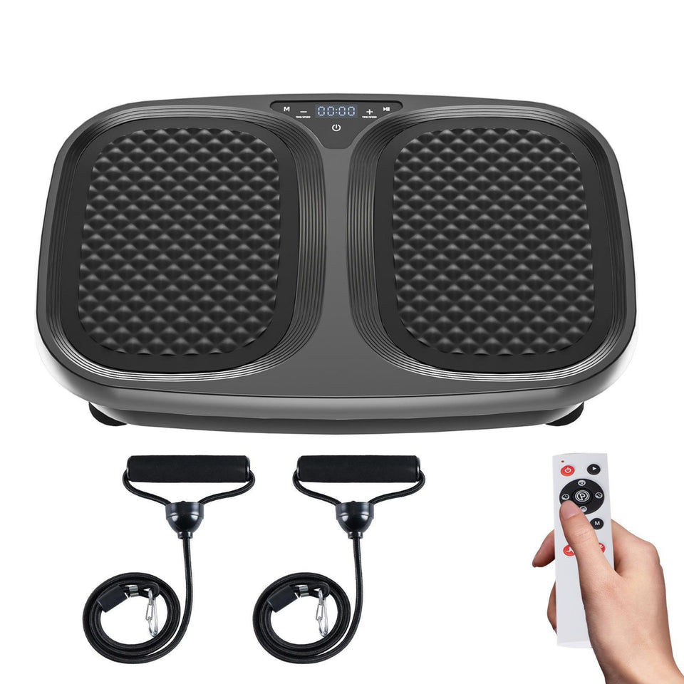 Compact vibration fitness platform for home gym