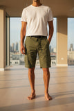 Men's casual cargo shorts for warm weather