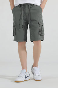 Men's drawstring cargo shorts for casual everyday wear