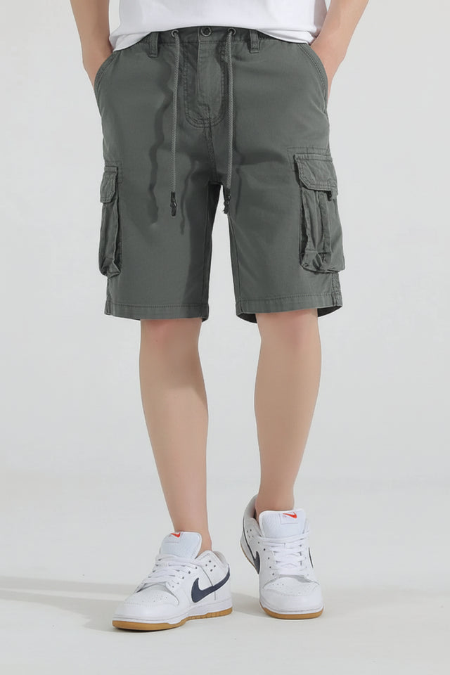 Men's drawstring cargo shorts for casual everyday wear