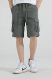 Men's drawstring cargo shorts for casual everyday wear