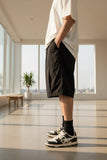 Men's loose-fit drawstring shorts for casual everyday wear