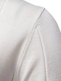 Front view of men's zip-neck polo shirt