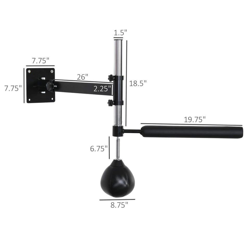 Reflex speed bag for MMA and martial arts training