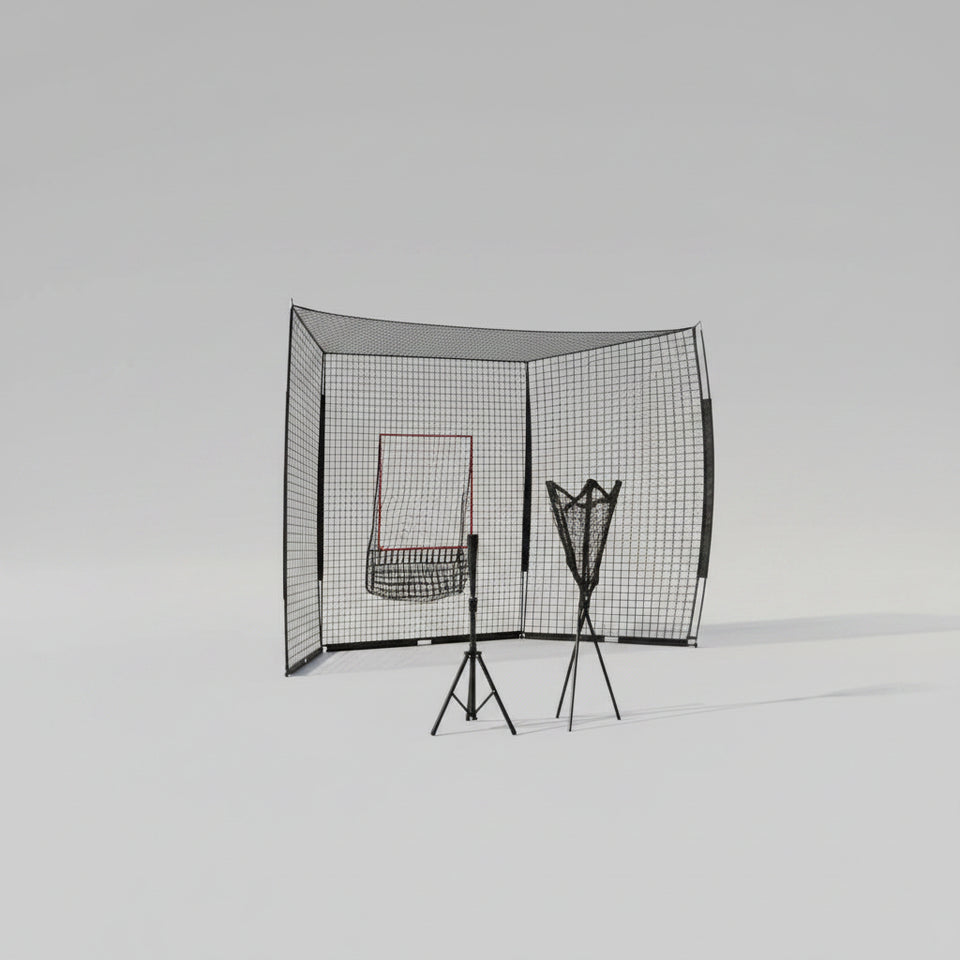 Portable Baseball & Softball Practice Net with Tee & Strike Zone