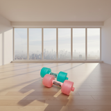 Adjustable water-filled dumbbell exercise equipment