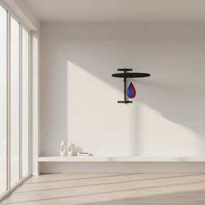 Wall-mounted speed bag platform for home boxing