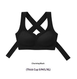 Side view of wire-free women's support bra