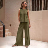 Women's relaxed casual two-piece outfit