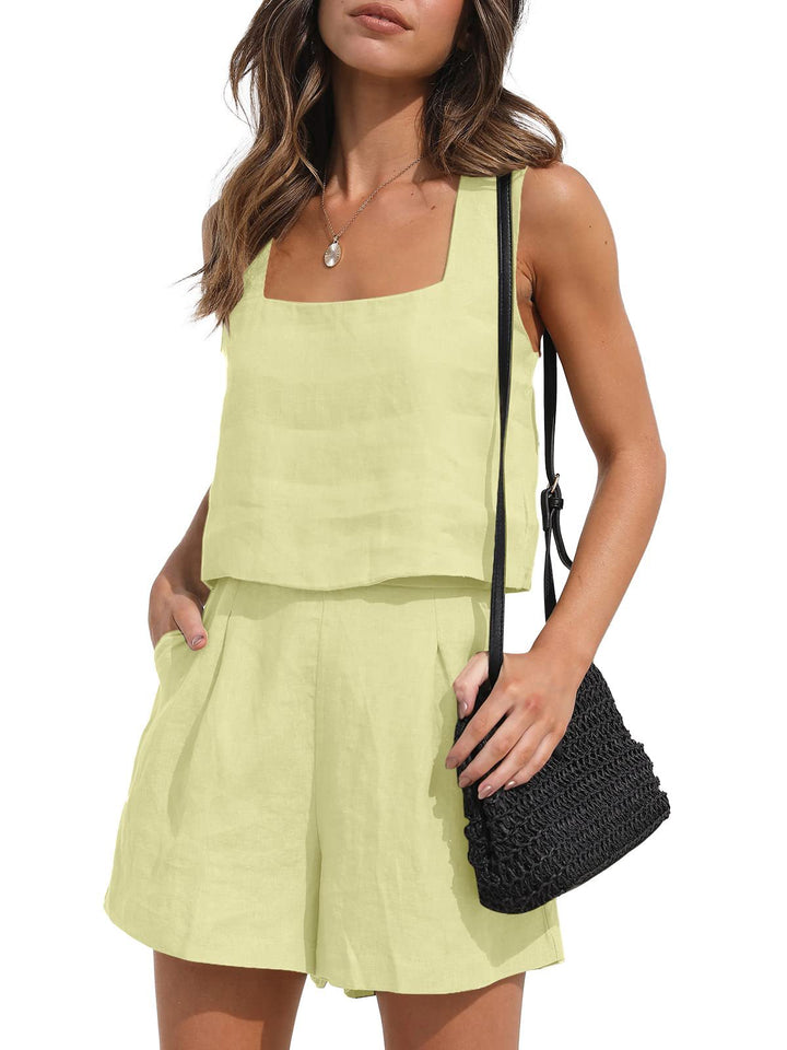 Women’s matching top and shorts fashion set