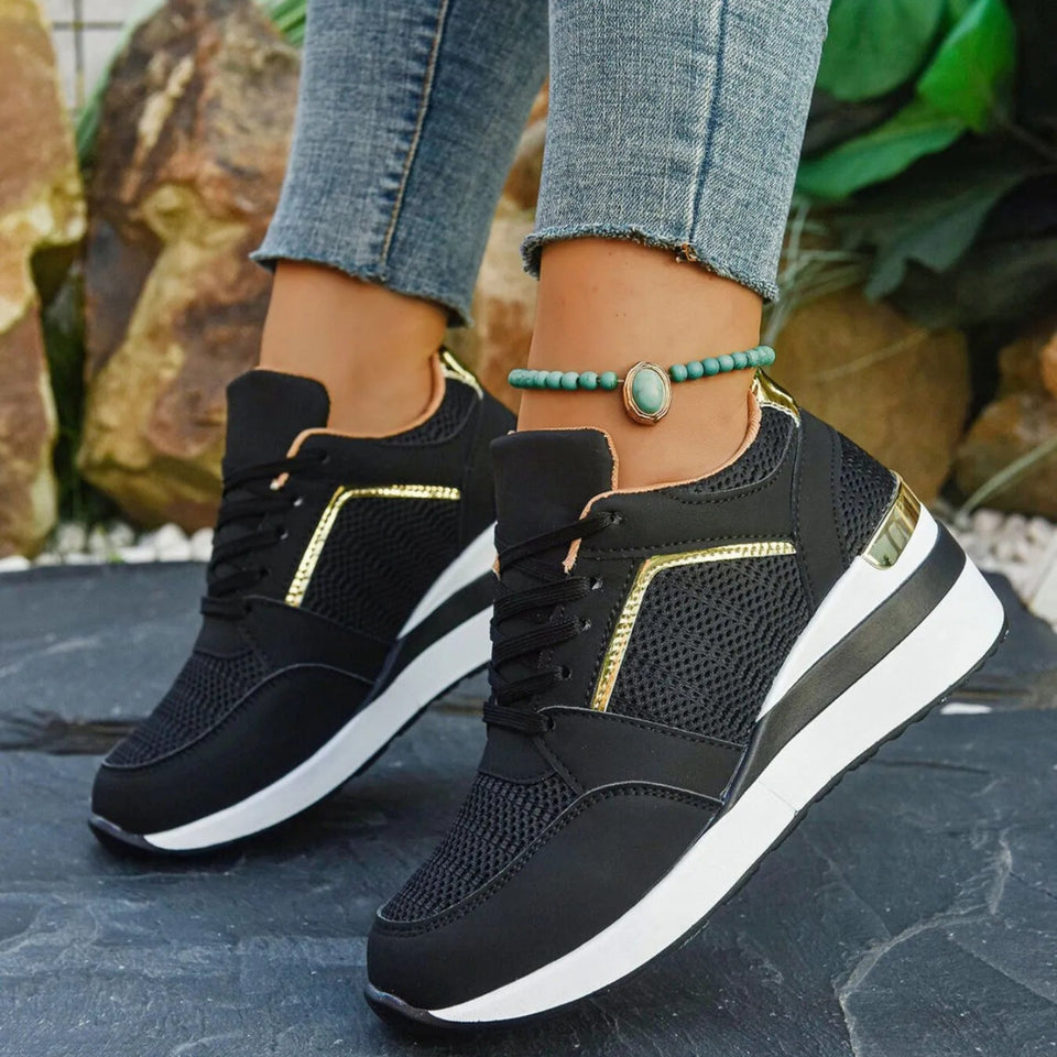 Comfortable mesh walking sneakers for women