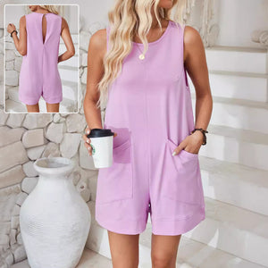Women's cotton shorts romper