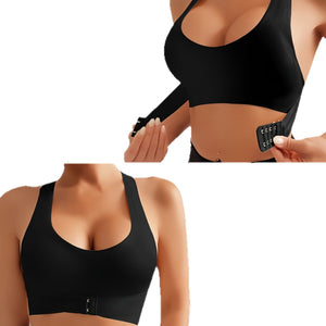 Women's front closure gym bra