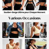 Women's front closure gym bra
