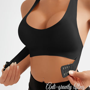 Women's front closure push-up sports bra