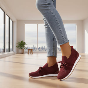Women's casual breathable walking flats