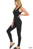 Women's padded one-piece activewear bodysuit
