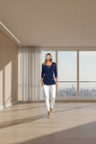 Women's plus size solid color knit top