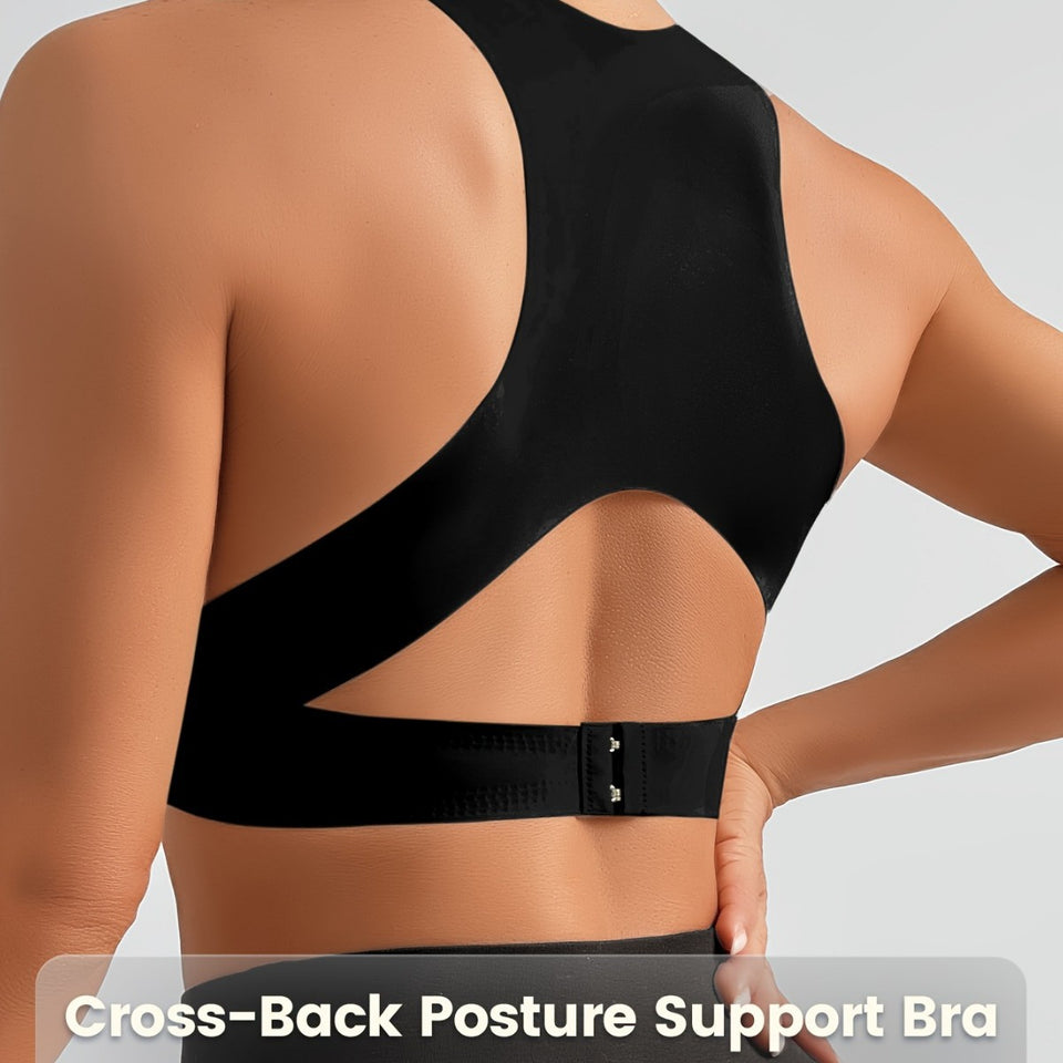 Women's push-up yoga bra