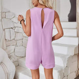 Women's casual romper with pockets