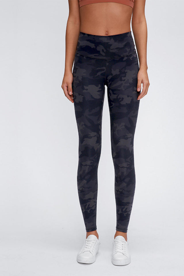 Women's wide seamless band waist sports leggings