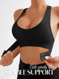 Women's supportive sports bra front view
